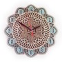 Деревянные часы Мандала-9