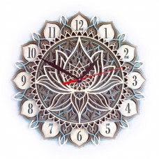Деревянные часы Мандала-20