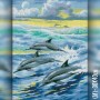 Алмазная вышивка Дельфины в море