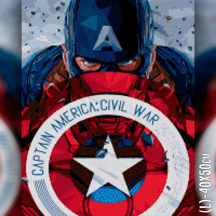 Алмазная вышивка Капитан Америка